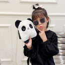 Cute Panda Crossbody Bag Kids Plush Chain Shoulder Bags Small Purse (A)