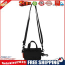 Unisex Nylon Solid Color Molle Shoulder Bag Casual Zipper Messenger Bag