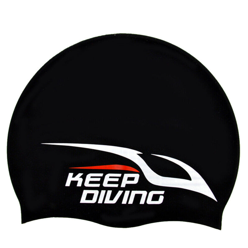 Swimming Cap Silicone Women Men Waterproof Long Hair Adults Swim Sports Poo
