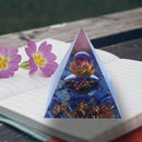 5cm Orgonite Pyramid Heal Chakra Crystal Stone Energy Orgone Generator (A) Newly