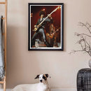 #A Singer Philip Lynott Decorative Paintings Poster Wall Art Canvas for Living R