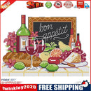 Cross Stitch Printed Embroidery DIY Needlework 14CT Stamped (J457 Wine)
