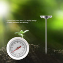 Lawn Plant Pot Compost Soil Temperature Tester Sample Stainless Steel Thermometer