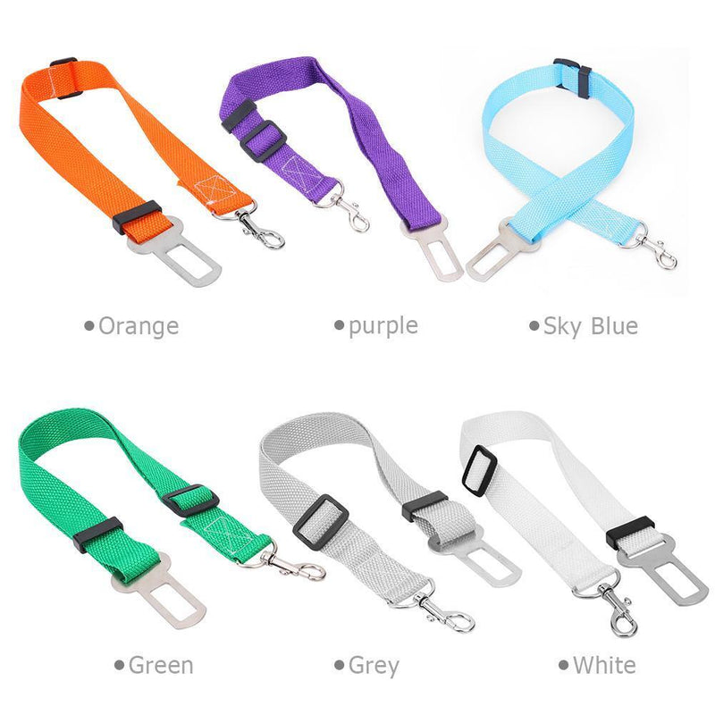 Car Pet Dog Seat Belt Safety Seatbelt Dog Harness Lead Clip (Sky Blue)