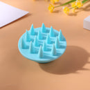 Pointed Tip Silicone Scalp Shampoo Massage Brush Head Acupoint Comb (Green)
