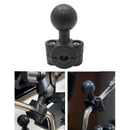 Clamp Mounting Base with 1"" Ball for 8.2-14mm Motorcycle Mirror Phone Holder