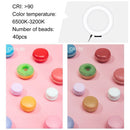 inch Selfie Ring Light 3 Color Temperature Video Light Kit Dual Phone Brackets