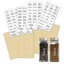 8 Sheets 208 PCS Creative Transparent Waterproof Spice/ P6D0 Labels Herb B8B8