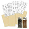 8 Sheets 208 PCS Creative Transparent Waterproof Spice/ P6D0 Labels Herb B8B8