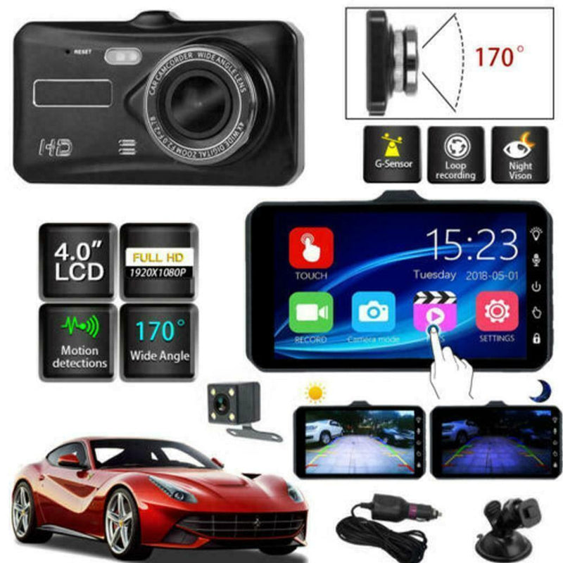 Car Camera Recorder HD 1080P 170° Wide Angle Lens Car Cam screen LCD Camera X9O3