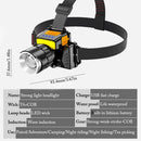 Rechargeable Fishing Flashlight Fishing Light Headlight LED Headlamp Head Torch