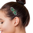 3pcs Butterfly Hair Clips DIY Rhinestone Hollow Bars Bobby Pin Hairpins