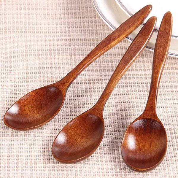 Dining Soup Tableware Coffee Wooden Spoon Mini Teaspoon Japanese Style