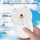Mini Electric Handheld Fan Portable USB Charging Fans for Students (White)