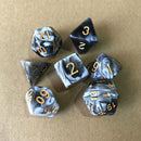 Multifaceted Digital Dice Set D4 D6 D8 D10 D12 D20 Two-Color Polyhedral Dices