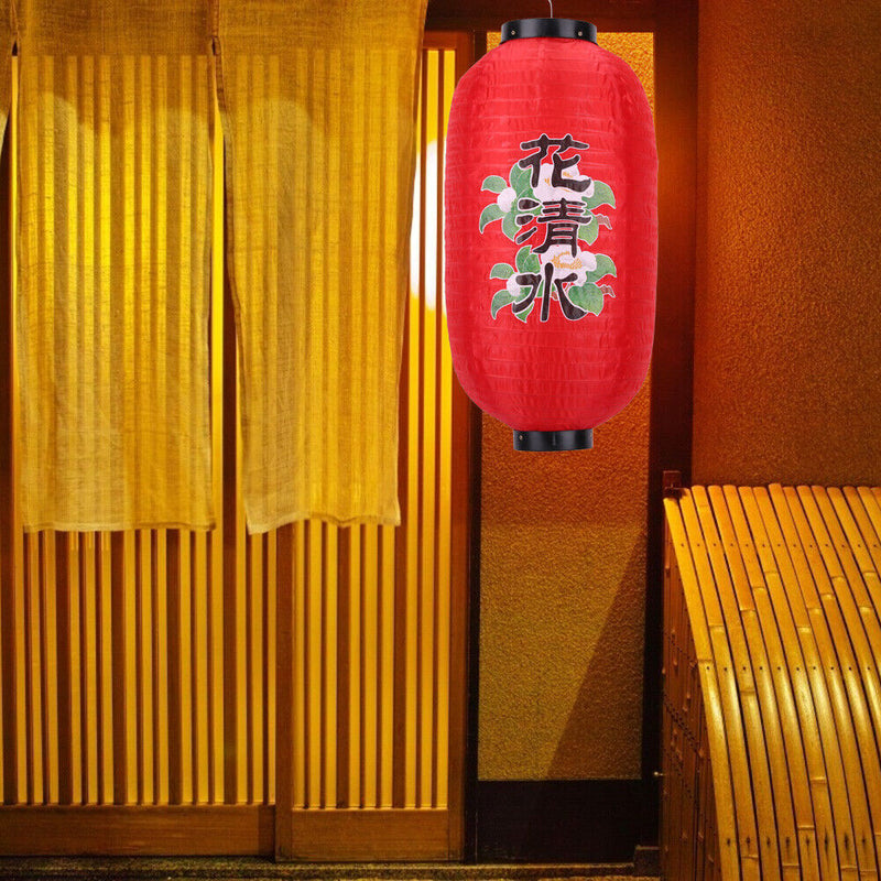 10inch Spray Painting Lantern Cloth Hanging Decorative for Pub Festival (D)