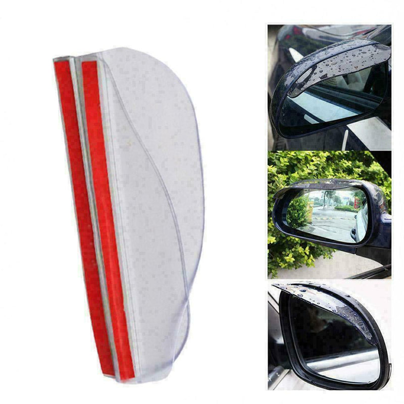 Black Front Car Accessories Rear View Side Mirror Visor Rain Sun Protector H7F7