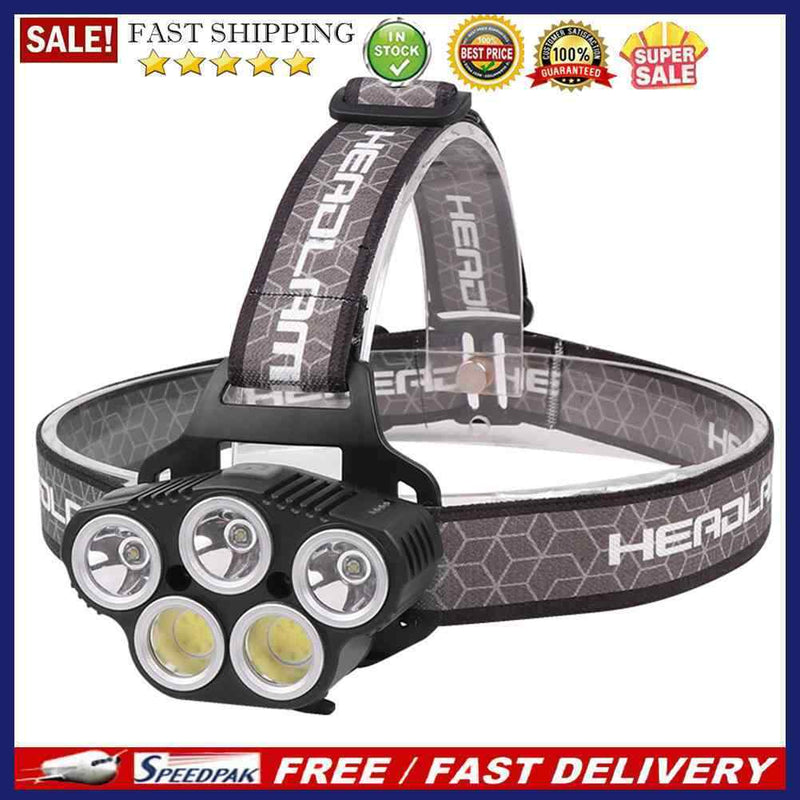 Powerful Sensor Headlamp USB Rechargeable LED Headlight Head Torch for Hiki