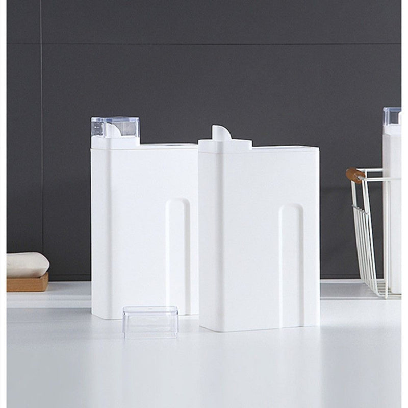 White Laundry Detergent Bottle Shampoo Dispenser Empty Shower Gel Bottles