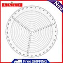 Clear Acrylic Round Center Finder Compass Circle Gauge for Wood Turning Drawing
