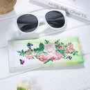 DIY Diamond Painting Glasses Storage Bags Waterproof (YD011) (Flower Butterfly)
