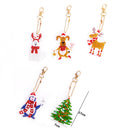 5D DIY Full Special Drill Diamond Painting Keychain Art Pendant(17x7cm)