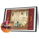 5D Diamond Painting Poster Letter Bear Full Round Mosaic Canvas DIY Home Picture