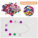 Smile Face Beads-Round Polymer Clay Beads DIY Jewelry Necklace Making Kit