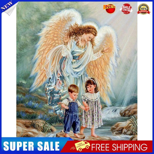 Angel Kid Drawing Frameless DIY Oil Paint by Numbers Canvas Home Decoration