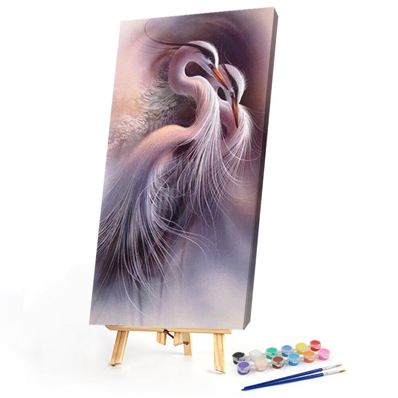 Heron Oil Paint By Numbers Kits DIY Wall Art Picture Craft Home Decoration Gifts