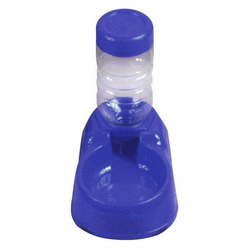 Pet Dog Puppy Cat Automatic Water Dispenser Food Dish Bowl Feeder Blue