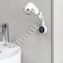 Shower Head Fixed Base Punch Free Shower Mounting Bracket Holder (White) Newly