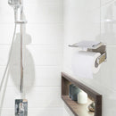 Bathroom Stainless Steel Mobile Phone Paper Towel Holder Storage Organizer Newly