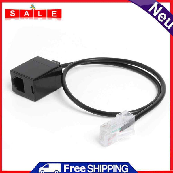 Ethernet RJ45 8P8C Male to RJ11 6P4C Female Adapter Converter Cable for Headset