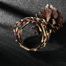 Wristband Leopard Leather Bangle  Magnetic Clasp Bracelet Bracelets & Bangles