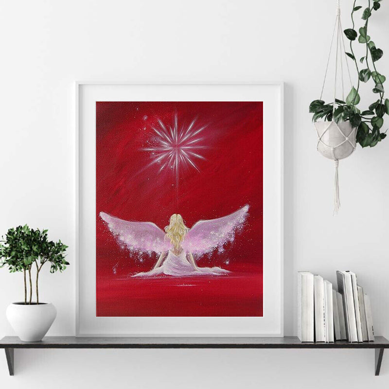 Angel Oil Paint By Numbers Drawing DIY Picture Hand Painted Wall Art Craft Decor