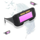 Anti-ultraviolet Solar Powered Auto Darkening Welding J6Y0 Helmet Eyes E0F2