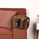 Armchair Caddy Non Slip Sofa Armrest Organizer with 14 Pockets (Coffee) Newly