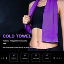 Cooling Towel Chilly Cool Towel Microfiber Towels for Outdoor (Rose)