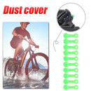 10pcs RISK Bicycle Bleed Nipple Screw Cap Oil Disc Brake Dust Cover (Green)