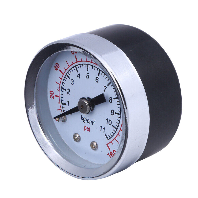 1/8" NPT Mini Pressure Gauge Air Compressor Hydraulic Gauge Tester 160 PSI
