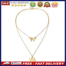Butterfly Slices Pendant Necklace Women European Multi-layer Choker Jewelry