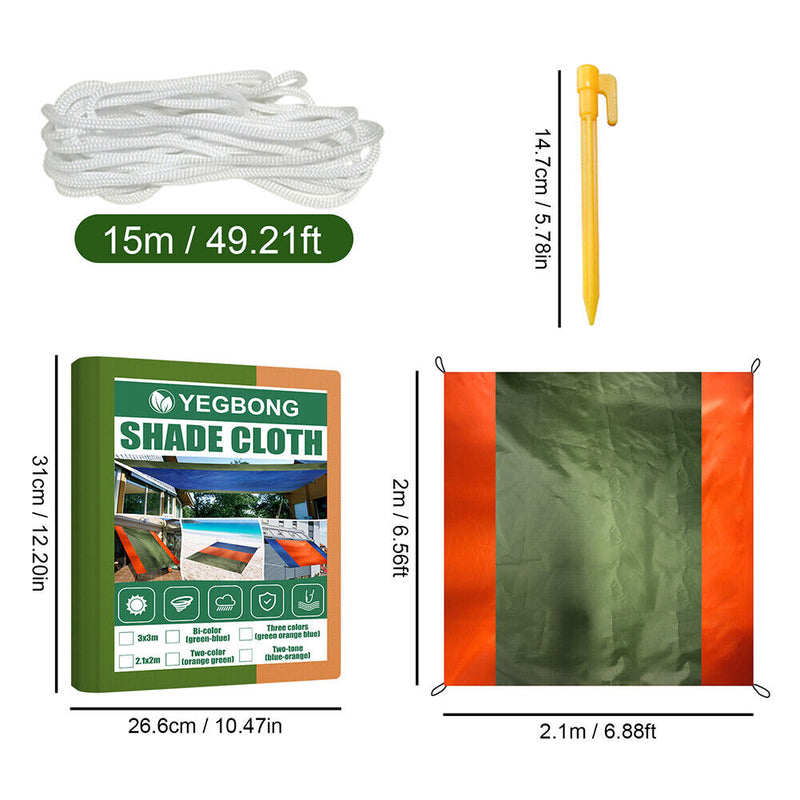 Waterproof Awning Sunshade UV Protection Shade for Outdoor Garden Beach Yard