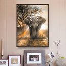 1989candy Standing Elephant 5D DIY Full Drill Round Diamond Painting Embroidery