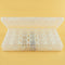 28pcs Nail Art Box Organizer Storage Transparent Jewelry Case Makeup Beauty