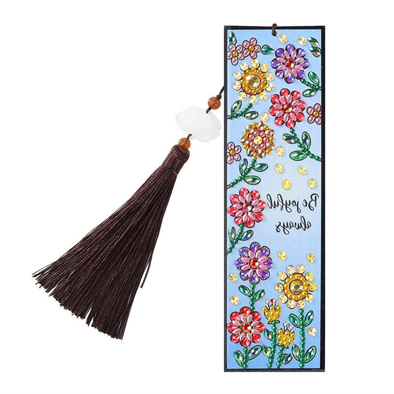 3PCDIY Special Shaped Diamond Painting House Leather Bookmark Tassel Marker