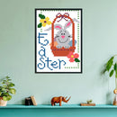 14CT Stamped Cross Stitch Kits DIY Cartoon Easter Artwork for Home Decor Gift