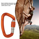 Aluminum Carabiner Outdoor Camping Climbing Hammock Lock Buckle (Orange) Newly