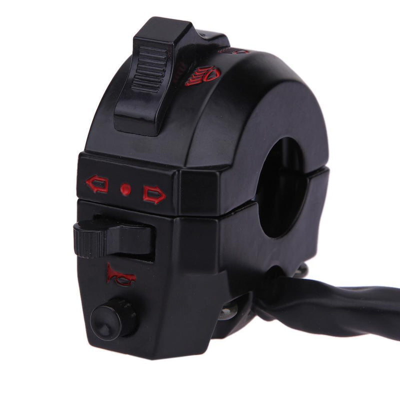 Dual Sport Aluminum Shell Left Switch Light Indicator Horn Car Styling for H