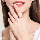 Flower Magnetic Rings Adjustable Open Ring Women Minimalist Health Energy Rings